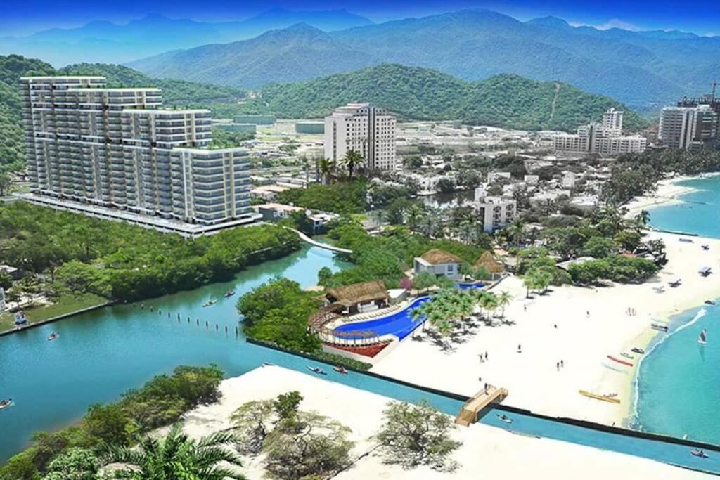 Apartamento Encantador Samaria Club De Playa, 3 Alcobas 6 Personas Playa Privada Санта Марта Екстериор снимка