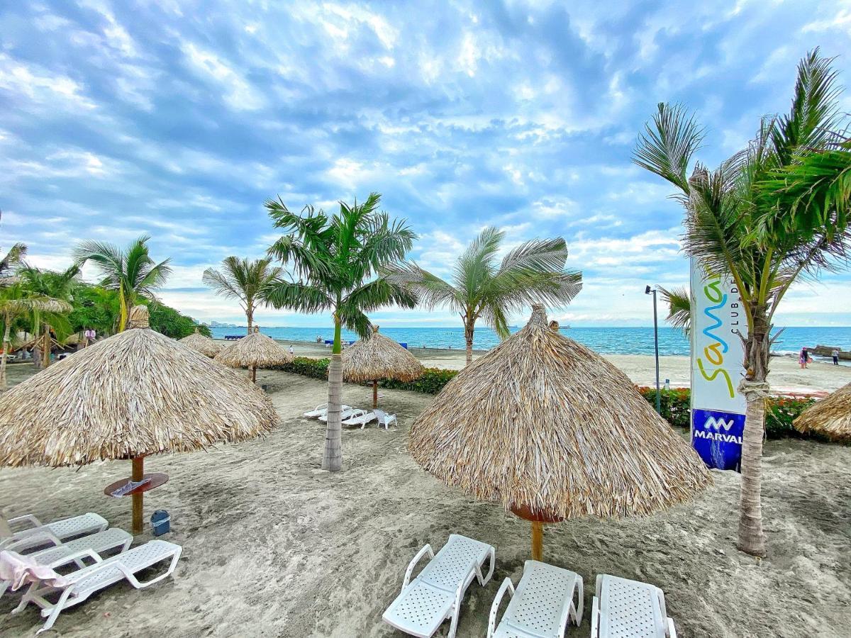 Apartamento Encantador Samaria Club De Playa, 3 Alcobas 6 Personas Playa Privada Санта Марта Екстериор снимка