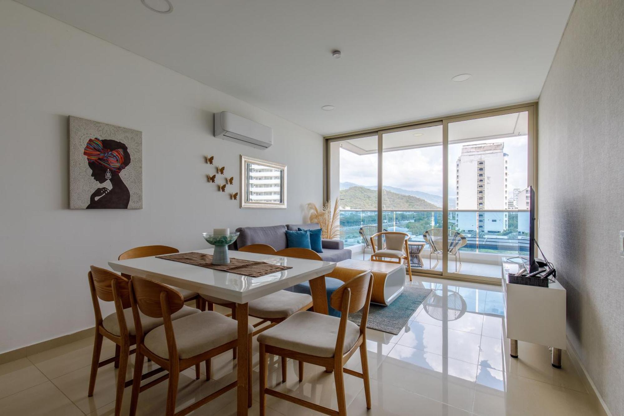 Apartamento Encantador Samaria Club De Playa, 3 Alcobas 6 Personas Playa Privada Санта Марта Екстериор снимка